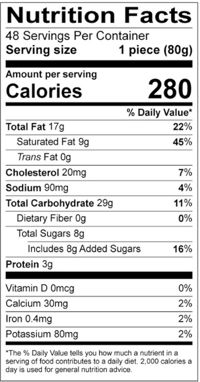 80341 Schulstad Lemon Creme Fan Danish Pastry | Nutrition Facts