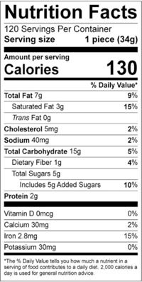 80244 Schulstad Mini Raspberry Crown Danish Nutrition Facts