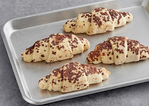 21821500 Schulstad Chocolate Hazelnut Filled Croissants Thawed & Bake