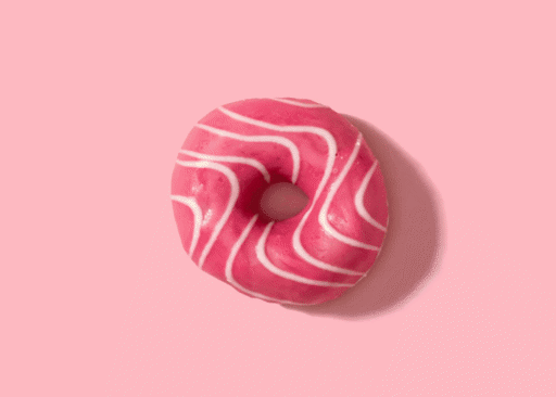 Schulstad Pink Bliss Strawberry Filled Ring Donut Bites Animation