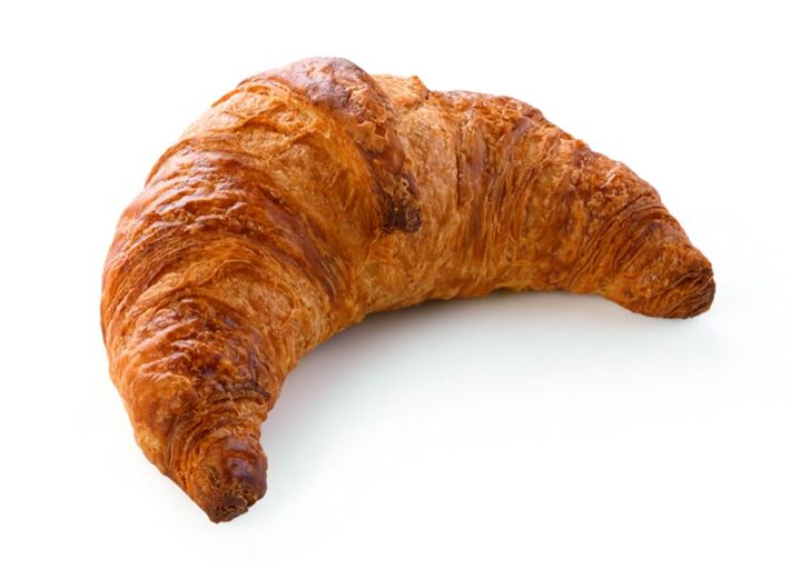 Rich and buttery medium curved croissant with light, open texture. Made in Belgium using a traditional Schulstad French recipe