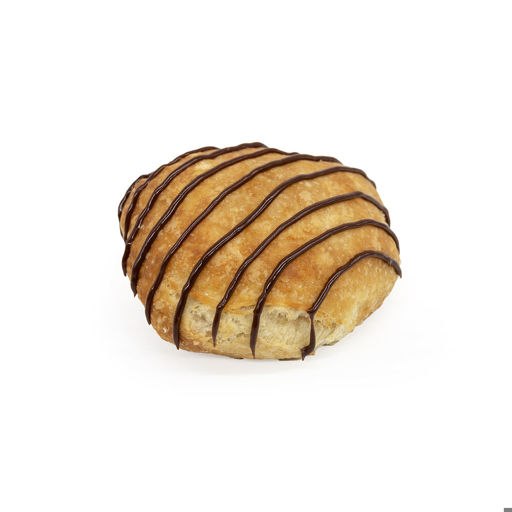 Schulstad Almond Danish Doughnut Pastry Hybrid with creamy almond remonce blend and chocolate icing drizzle finish