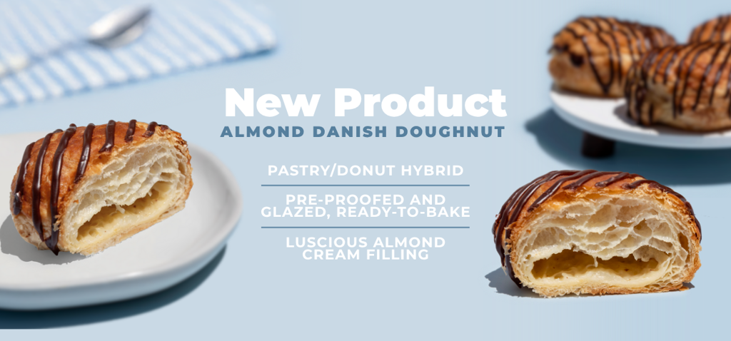 New Almond Danish Doughnut Teaser Banner - Schulstad USA