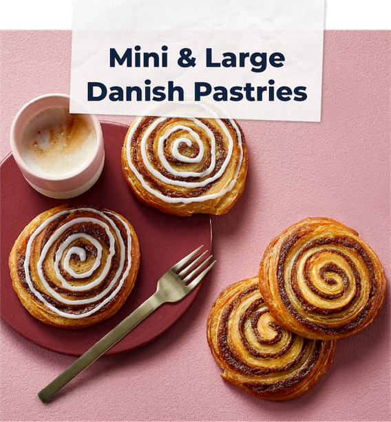 Mini and Large Danish Pastries Products Teaser - Schulstad USA