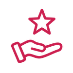 Hand Holding Star Icon - Schulstad Bakery Solutions