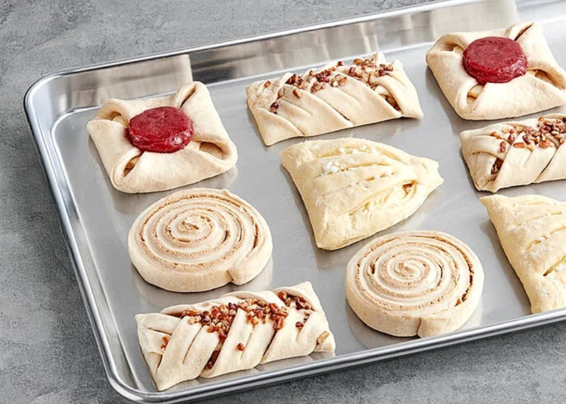 52501006 Schulstad Large Danish Selection Unbaked | Bake-off Pastries