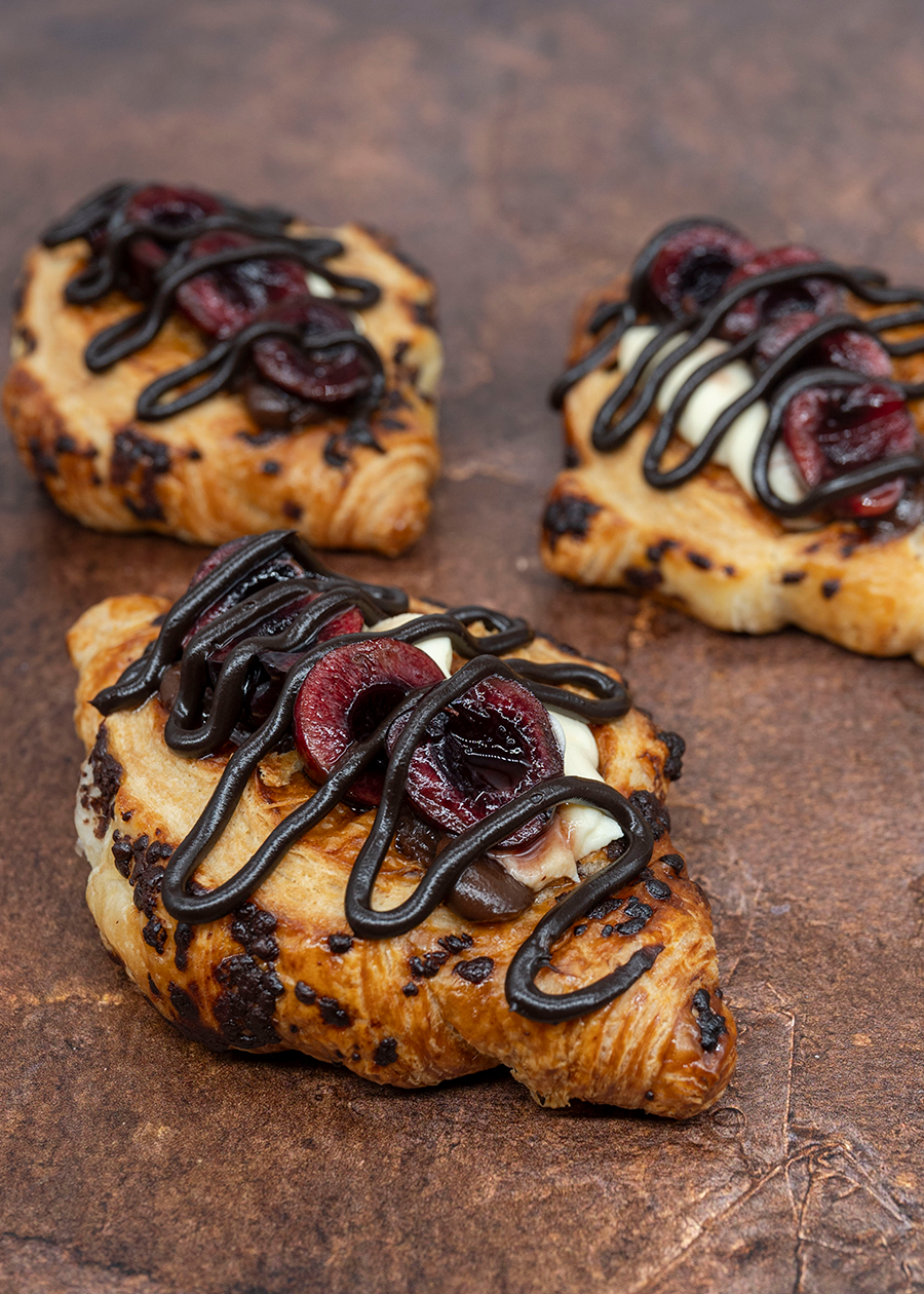 21821500 Black Forest Chocolate Filled Croissants Recipe from Schulstad USA