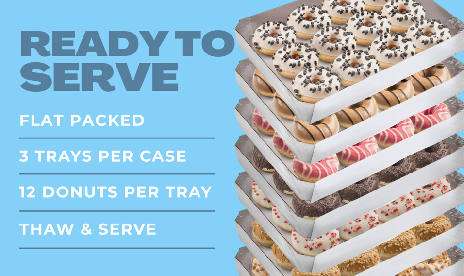 Flat Packaging Ensures Top Quality for Filled Ring Donuts