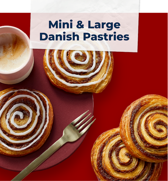 Schulstad Mini & Large Danish Pastries for the Holidays
